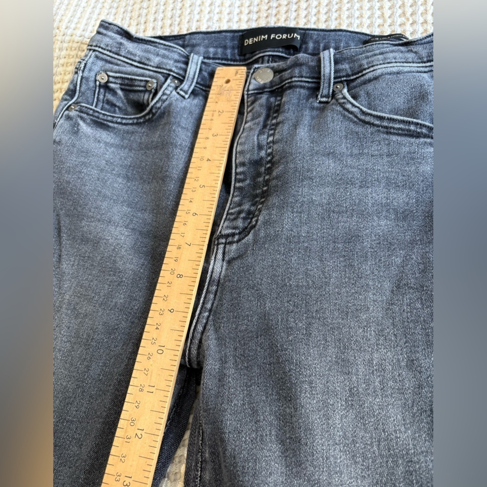 Denim Forum Aritzia the Lola high rise skinny crop grey wash size 28=26x24” - Picture 9 of 15